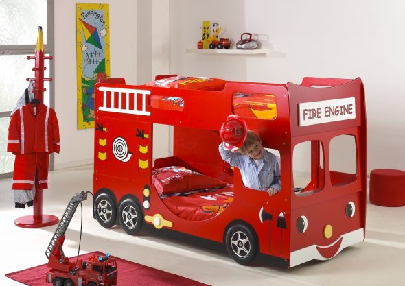 camion de pompiers lit