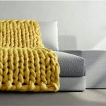 Knitted sofa cover