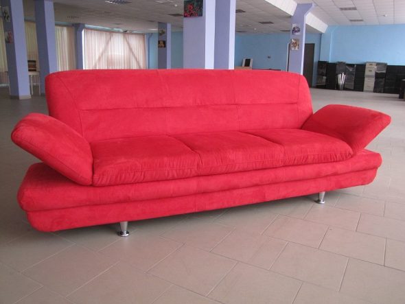 red upholstery