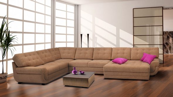 suede upholsteri sofa