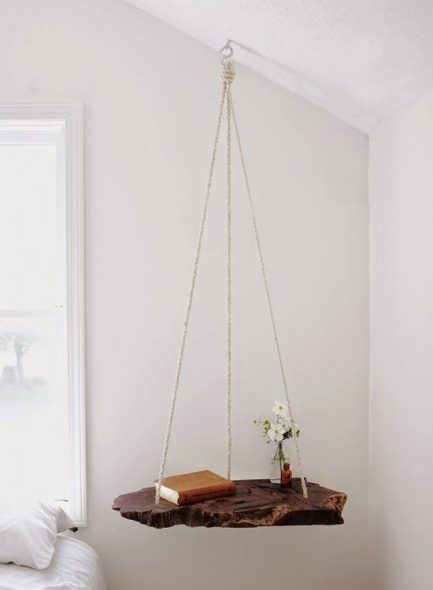 hanging bedside table