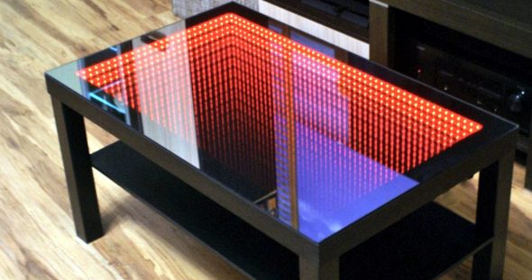 red infinity table