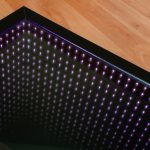 infinity table purple backlight