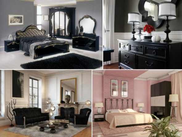 options for black furniture in the interior