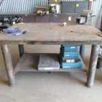 workbench do-it-yourself in the garage