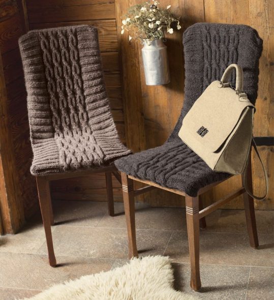pletenje pokrivača stolica s uzorkom