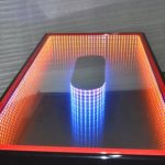 kavos staliukas su 3D šviesa