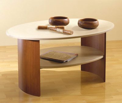 coffee table made of laminated chipboard
