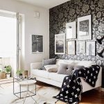 white furniture with black color