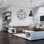 white furniture in high-tech style