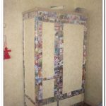 Decoupage and old cabinet