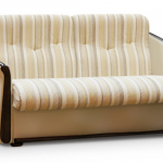 Sofa bed with accordion image mechanism