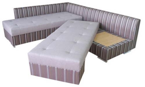 Sofa with a rotating mechanism in the strip