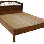 Double bed Lyudmila 1 made of wood