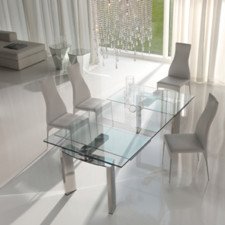 Beautiful glass dining table