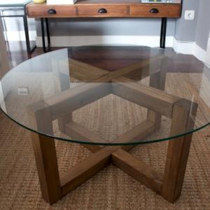 Beautiful glass coffee table