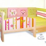 Bed for children with safety board