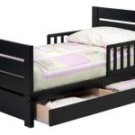 child bed with sides black