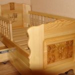 children's bed made of wood