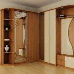 Furniture of veneer and laminate for the hallway and bedroom