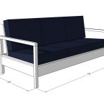 Приблизителна схема на размера на дивана