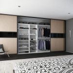 built-in wardrobe in the large bedroom