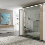 Sliding wardrobes with a mirror