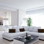 modern tarzlarda beyaz mobilyalar