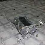 Stakleni ovalni stol napravite sami