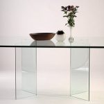 Glass table for the kitchen