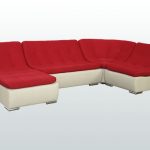 Corner U-shaped sofa