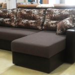 Angular convertible sofa, model