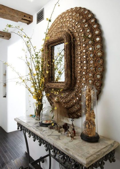 mirror with an unusual frame
