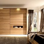 built-in wardrobe made of wood