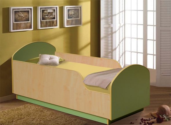 high bed with sides