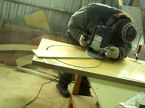 Cutting a hole under a round sink milling cutter