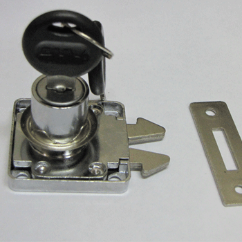 The lock for a sliding wardrobe