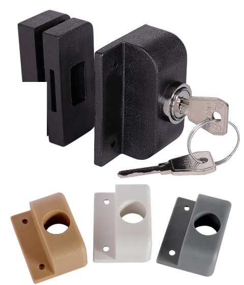 Lock for built-in wardrobes