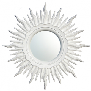 The mirror in the frame in the form of the sun