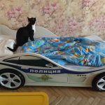 łóżko belmarco z kotem