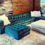 turquoise sofa interior
