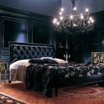 double bed sa black bedroom