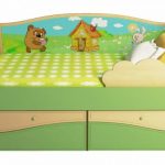 baby bed with sides green