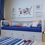 IKEA bed with drawers