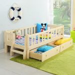 children's bed with drawers and side