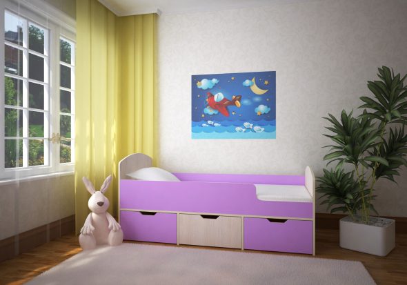 children's bed with sides