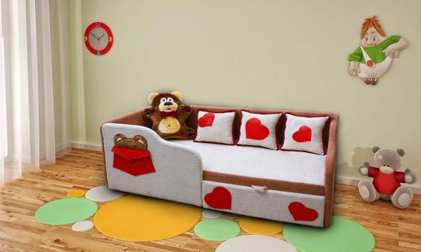 children's bed in the interior