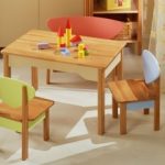 children's table with their own hands