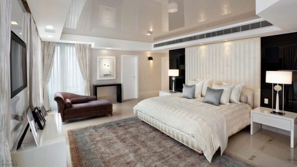 sovrum design med en säng