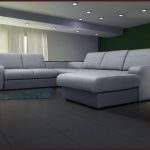 compact and comfortable sofa in a small room